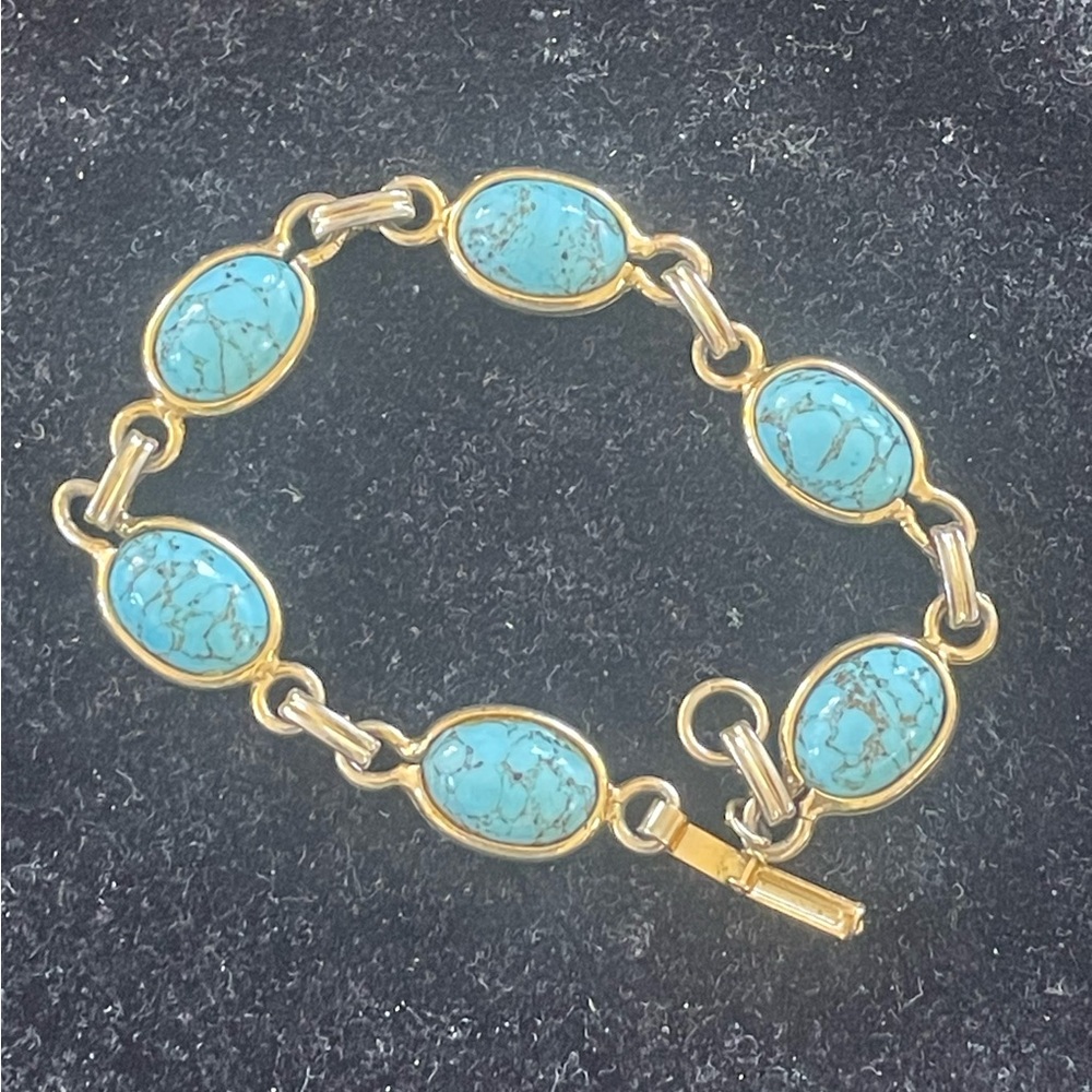 Vintage Sterling Turquoise Bracelet
